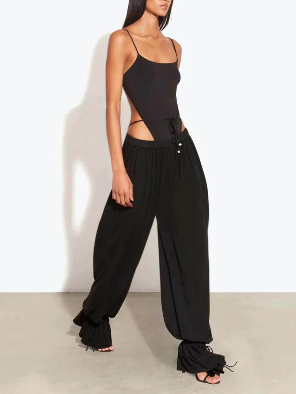 Sexy Backless Spaghetti Strap Bodysuit