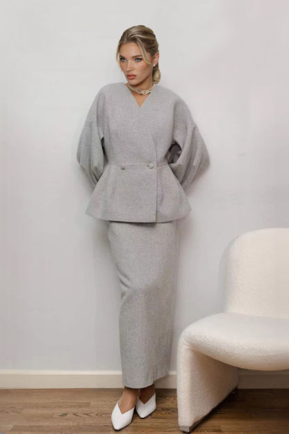 Chic Elegant Solid Drop-Shoulder Loose Top