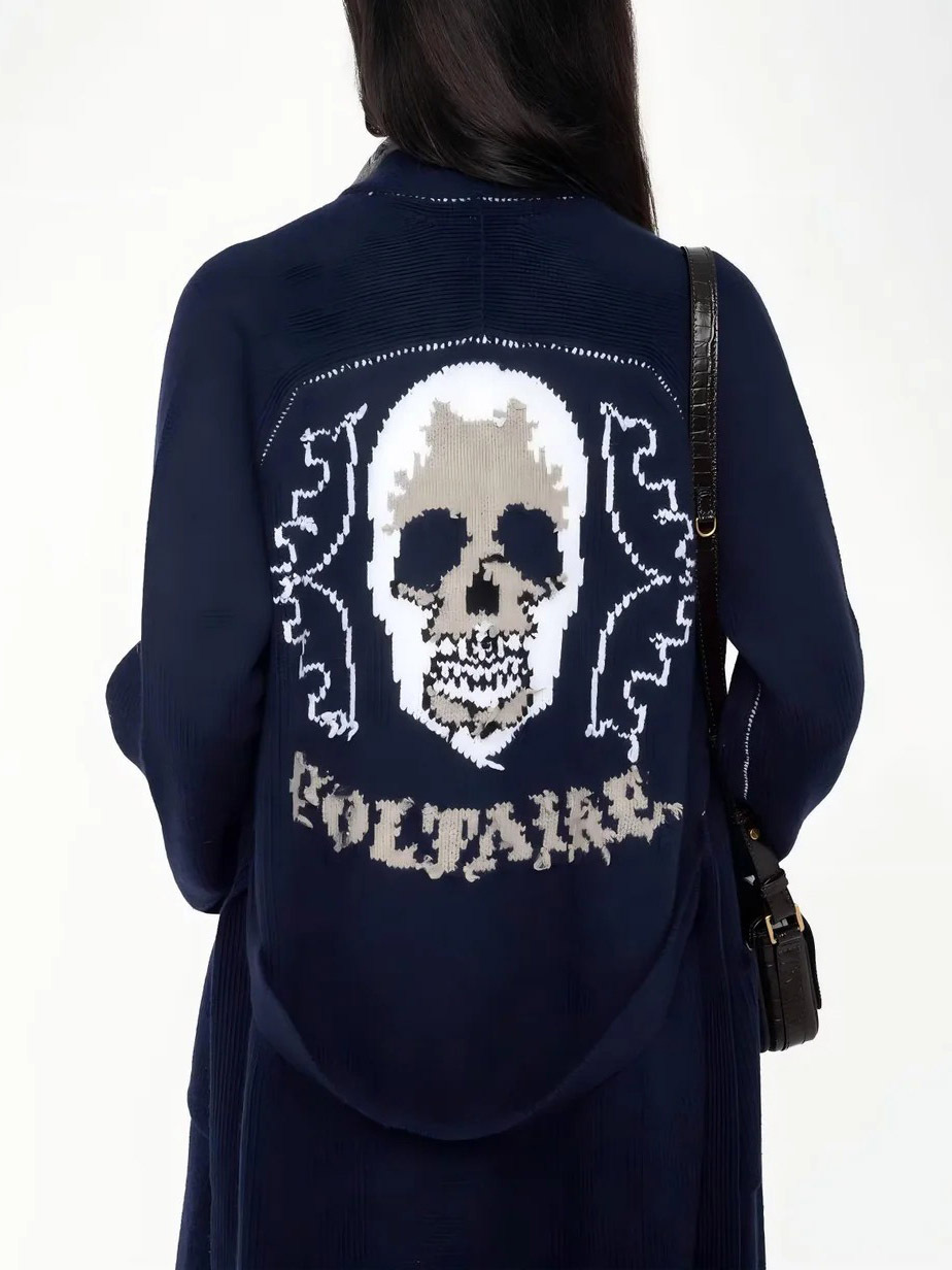 Casual Fashion Institute Of Skull Cardigans