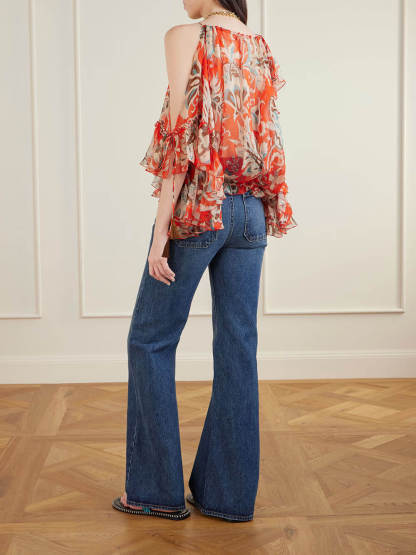 Modern High-Waisted Flare Jeans