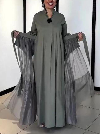 Unique Waist-belted Maxi Dress