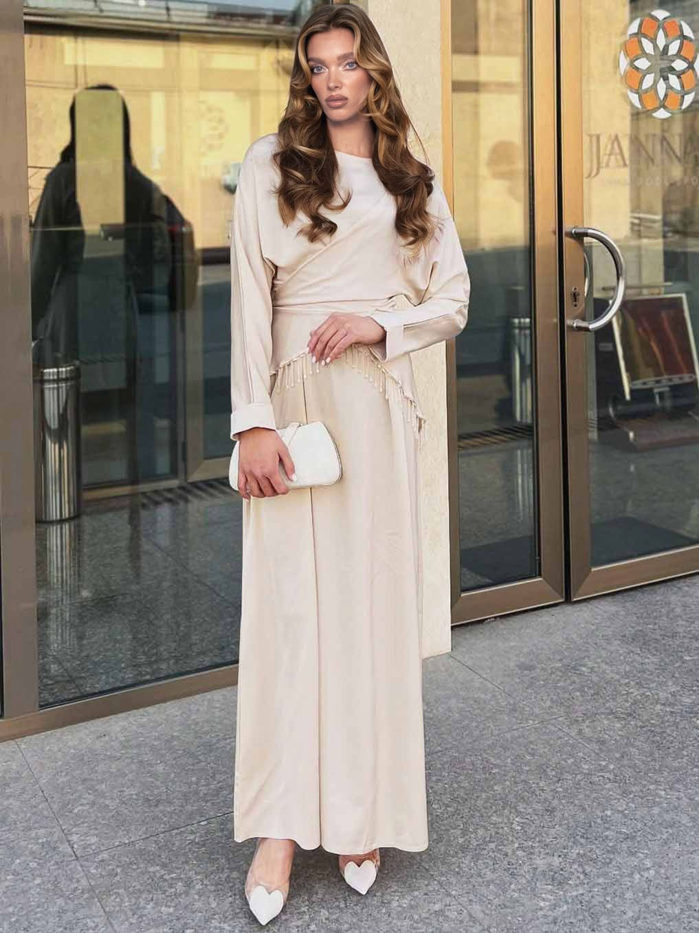 Long-Sleeved Pullover Dress Set