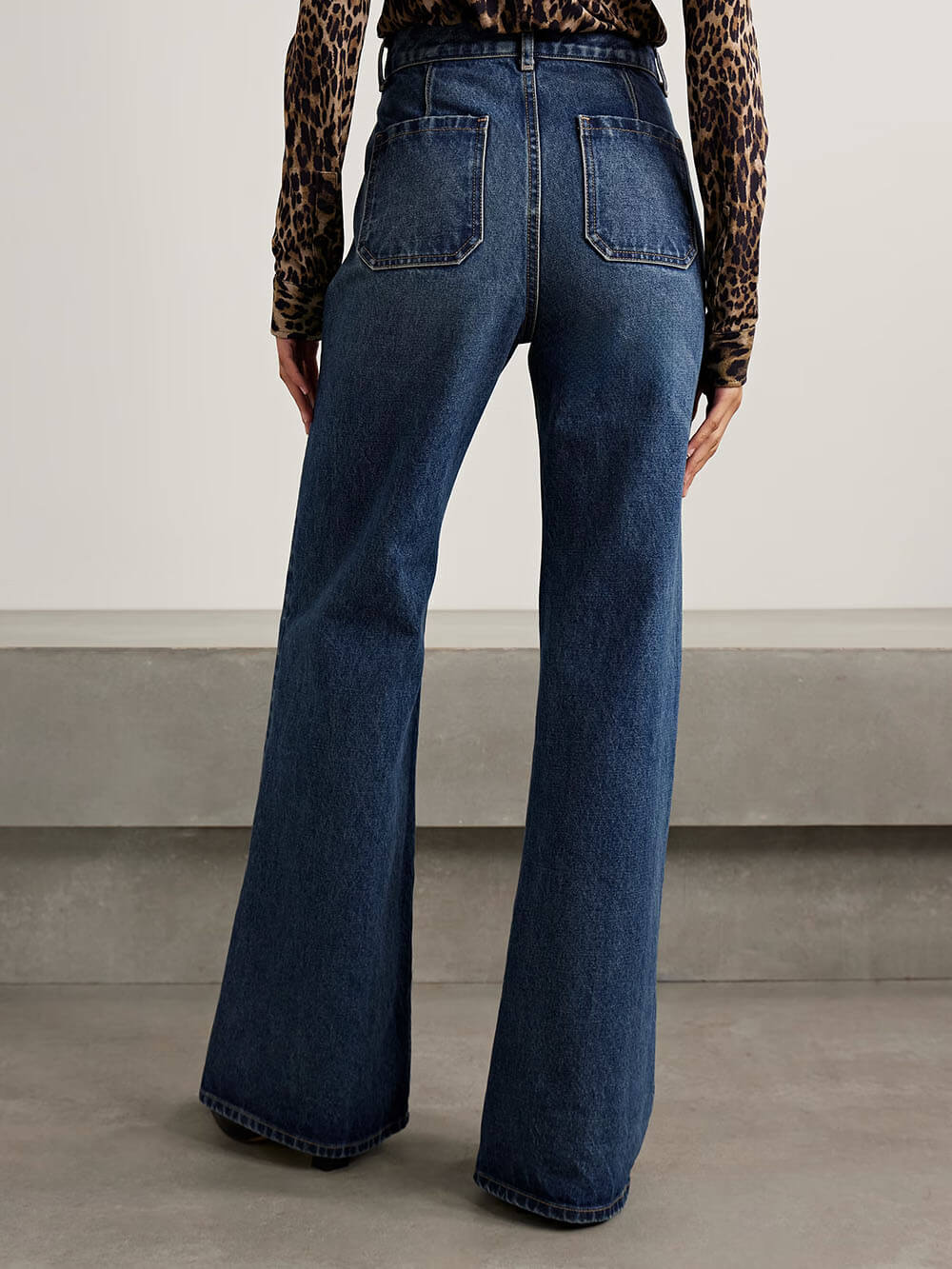 Modern High-Waisted Flare Jeans
