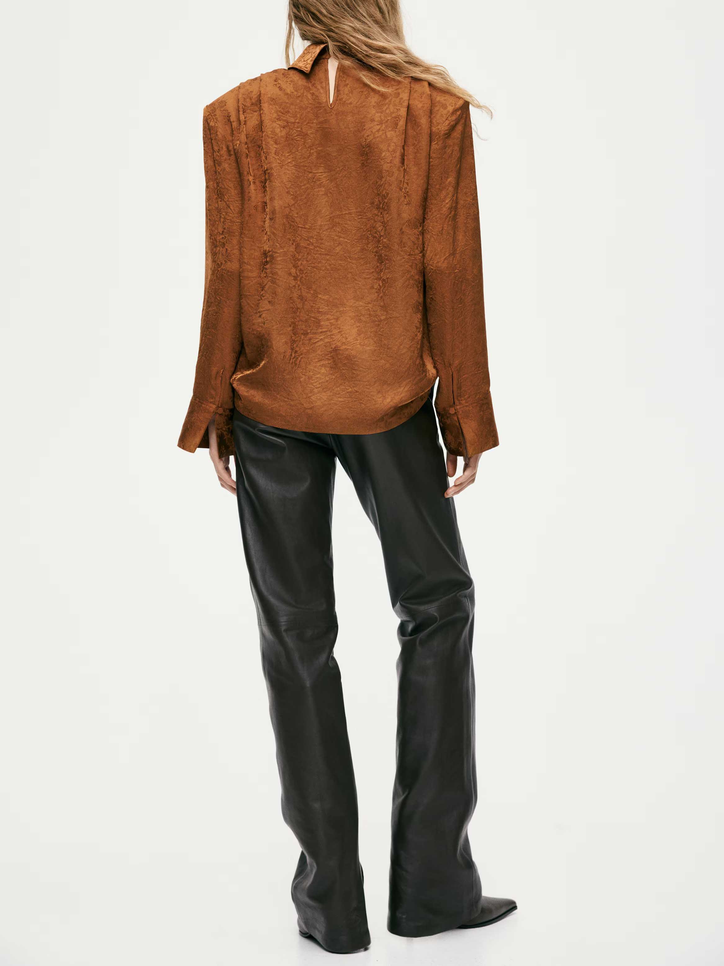 Elegant High-Waisted Wide-Leg Tailored Pants