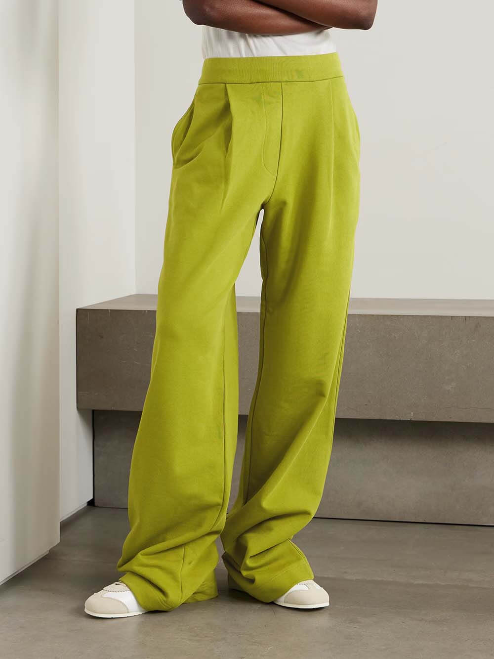 Casual Pleated Pocket Straight-Leg Pants