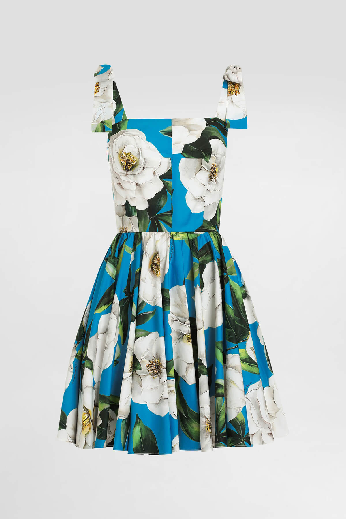 Exquisite Floral Print Corset Mini Dress