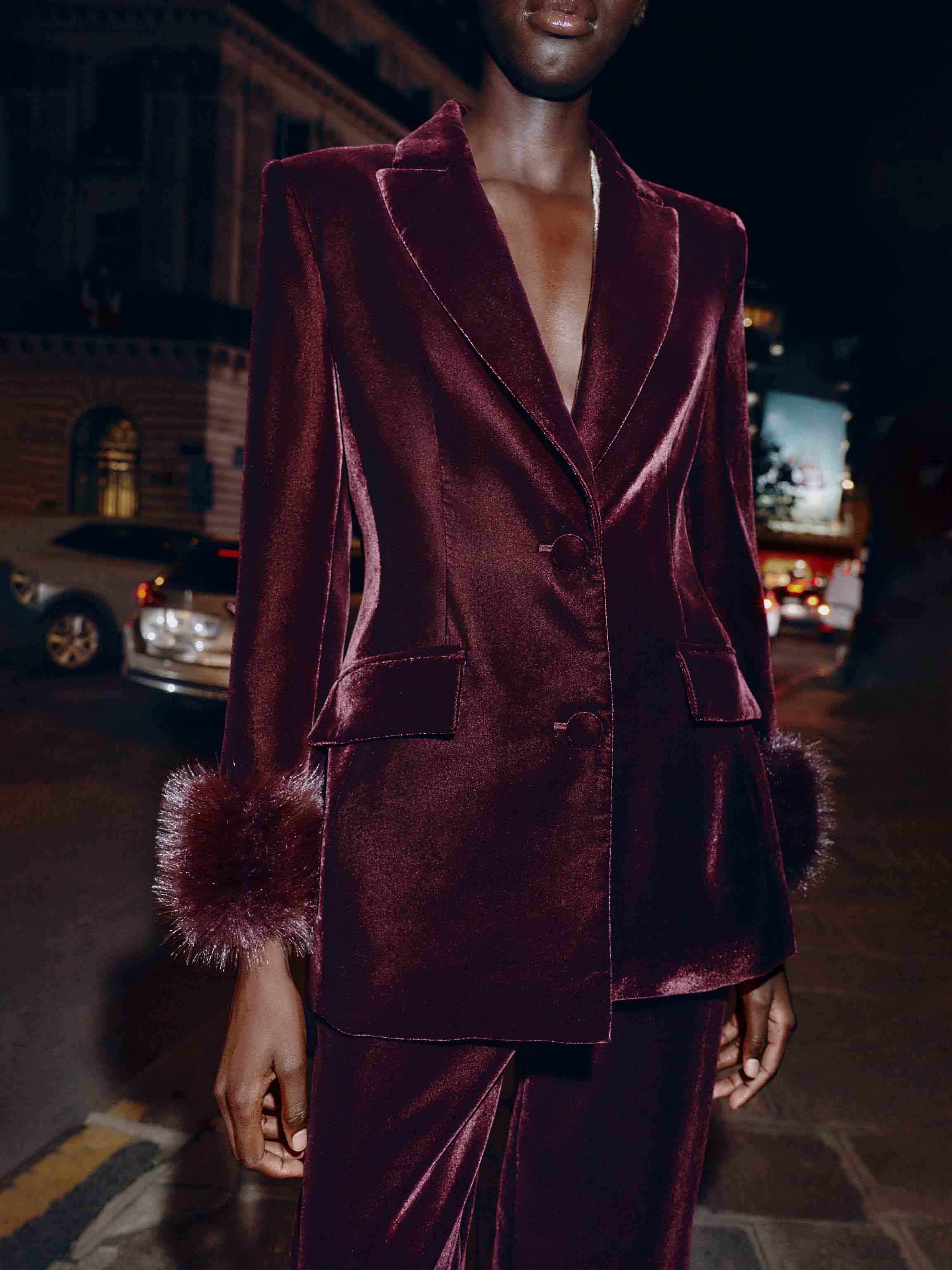 Elegant Blazer & Wide-Leg Pants Two-Piece Set