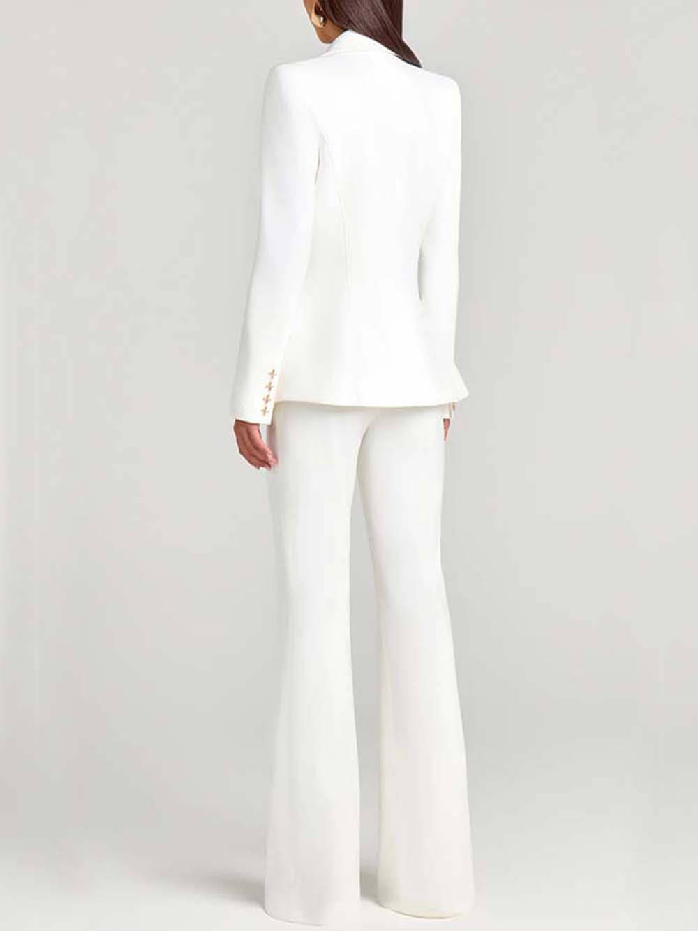 Fashion Casual Long-Sleeve Button Detailing Blazer