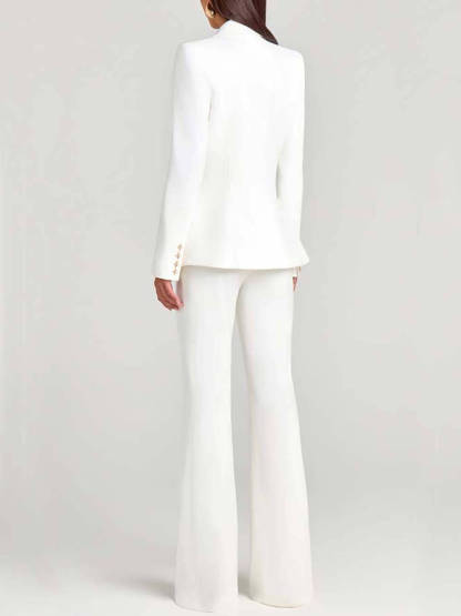 Fashion Casual Long-Sleeve Button Detailing Blazer