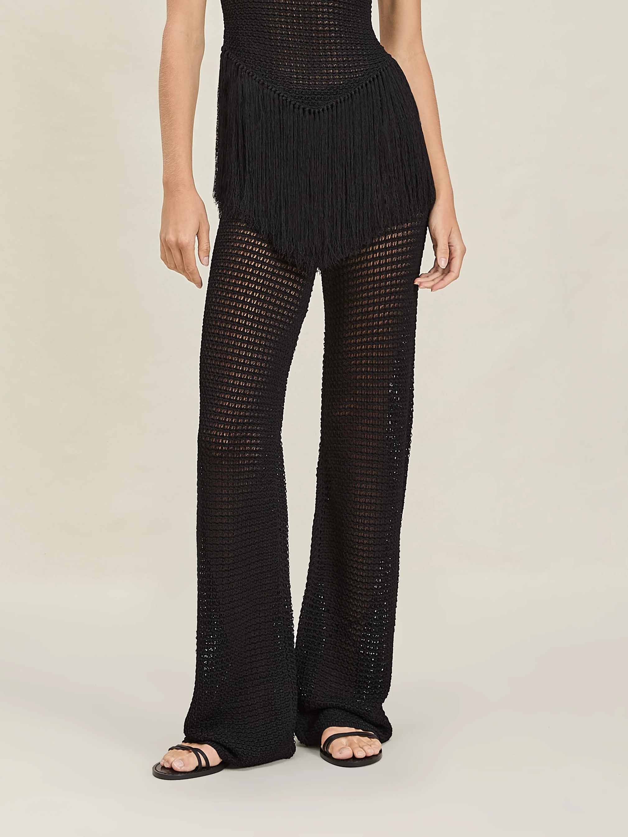 Exquisite Knit Elastic Waistband Pants