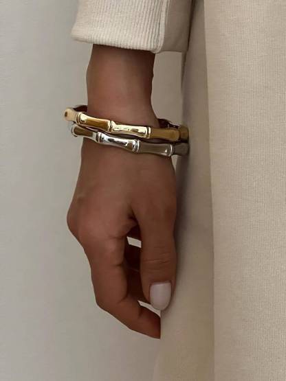 Bamboo Design Bracelet