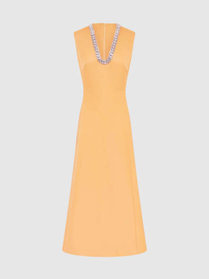 Sophisticated Sequin Embellished Maxi Dress