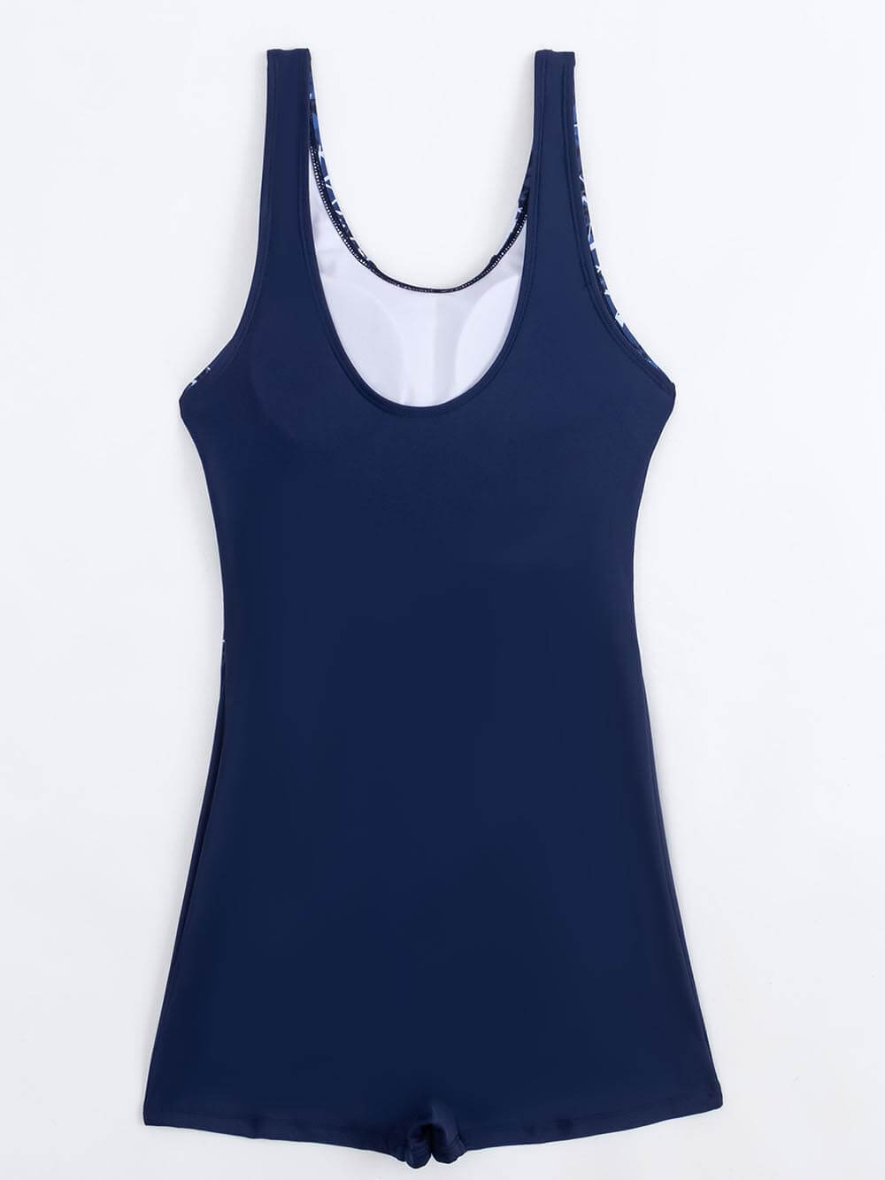 Sports Tight Competitive Print Patchwork One-Piece Swimsuit