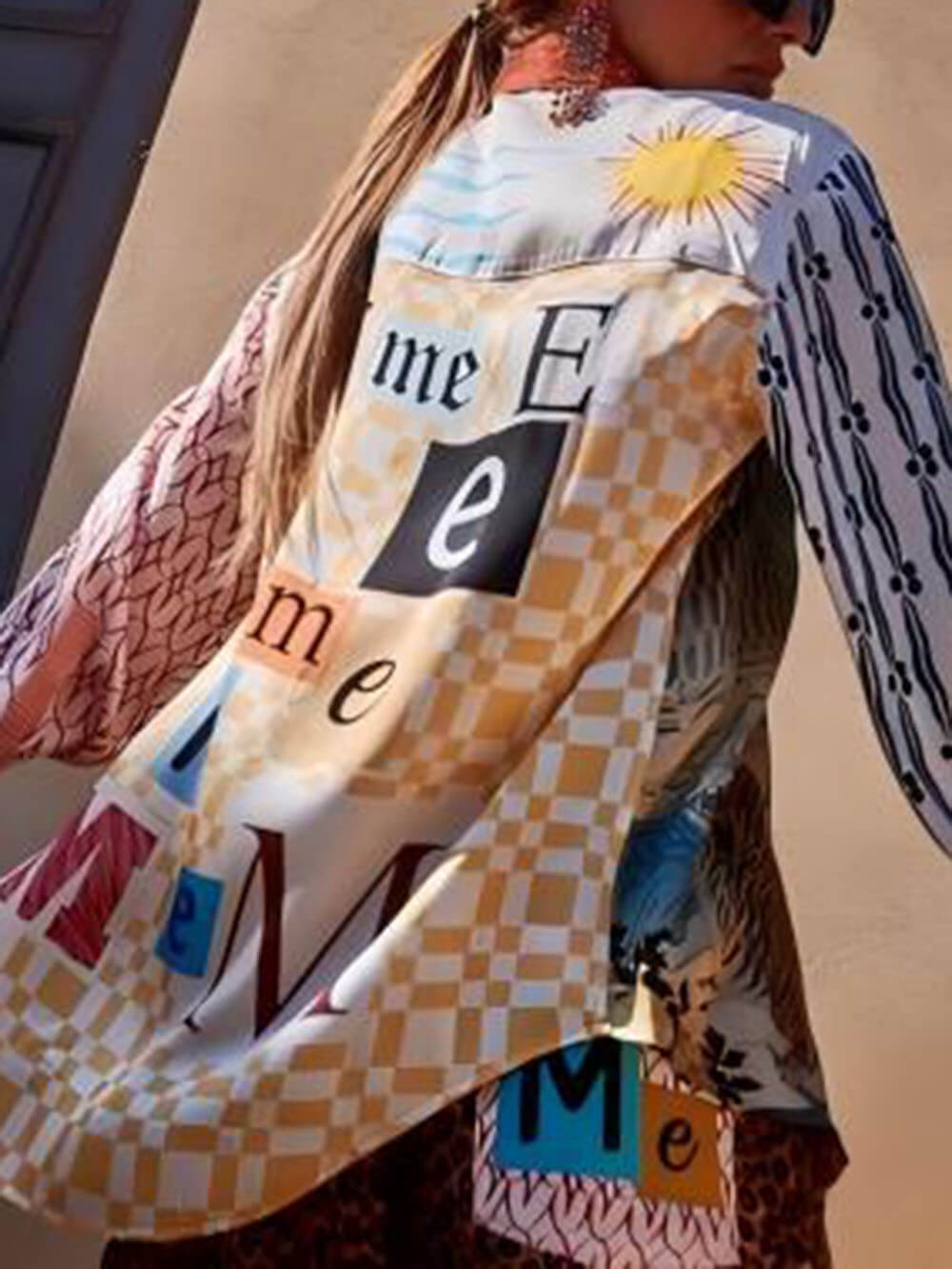 Unique Tropical Jungle Tiger Unique Print Long Sleeve Loose Shirt