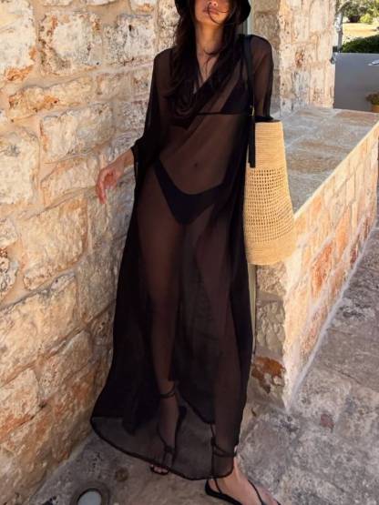 Minimalist Loose Perspective Maxi Dress