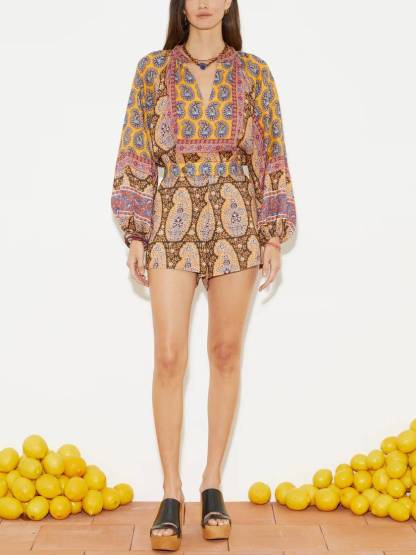 Unique Printed Shirt and Shorts Se