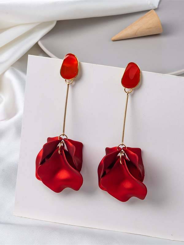 Petal Tassel Earrings