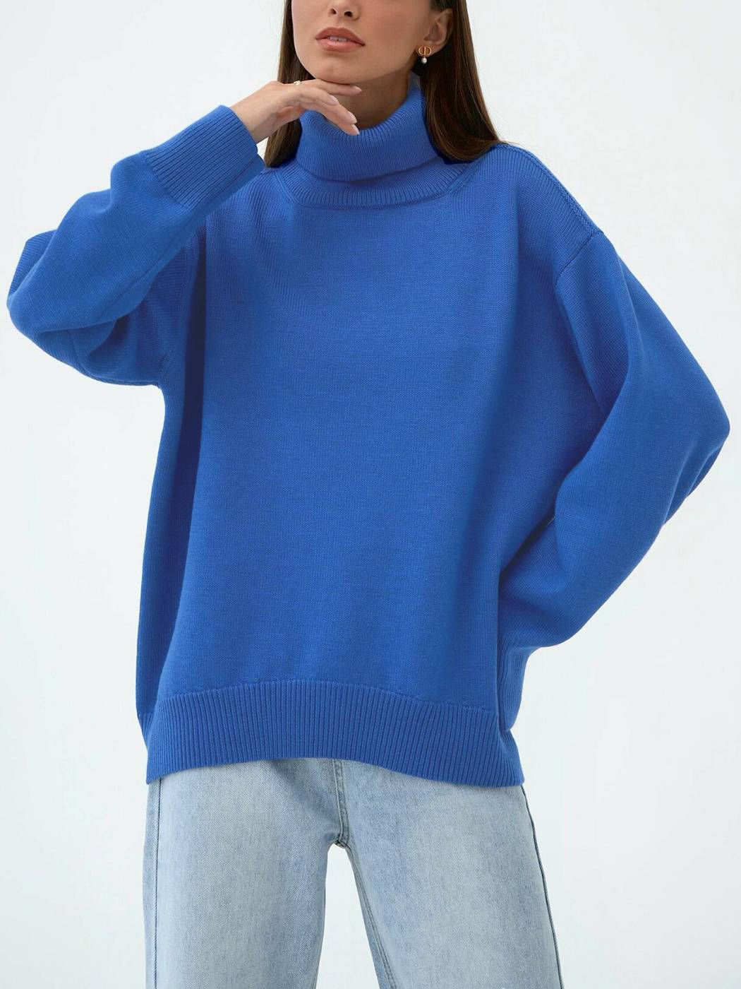 Minimalist Turtleneck Pullover Sweater