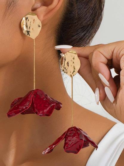 Flower Tassel Earrings