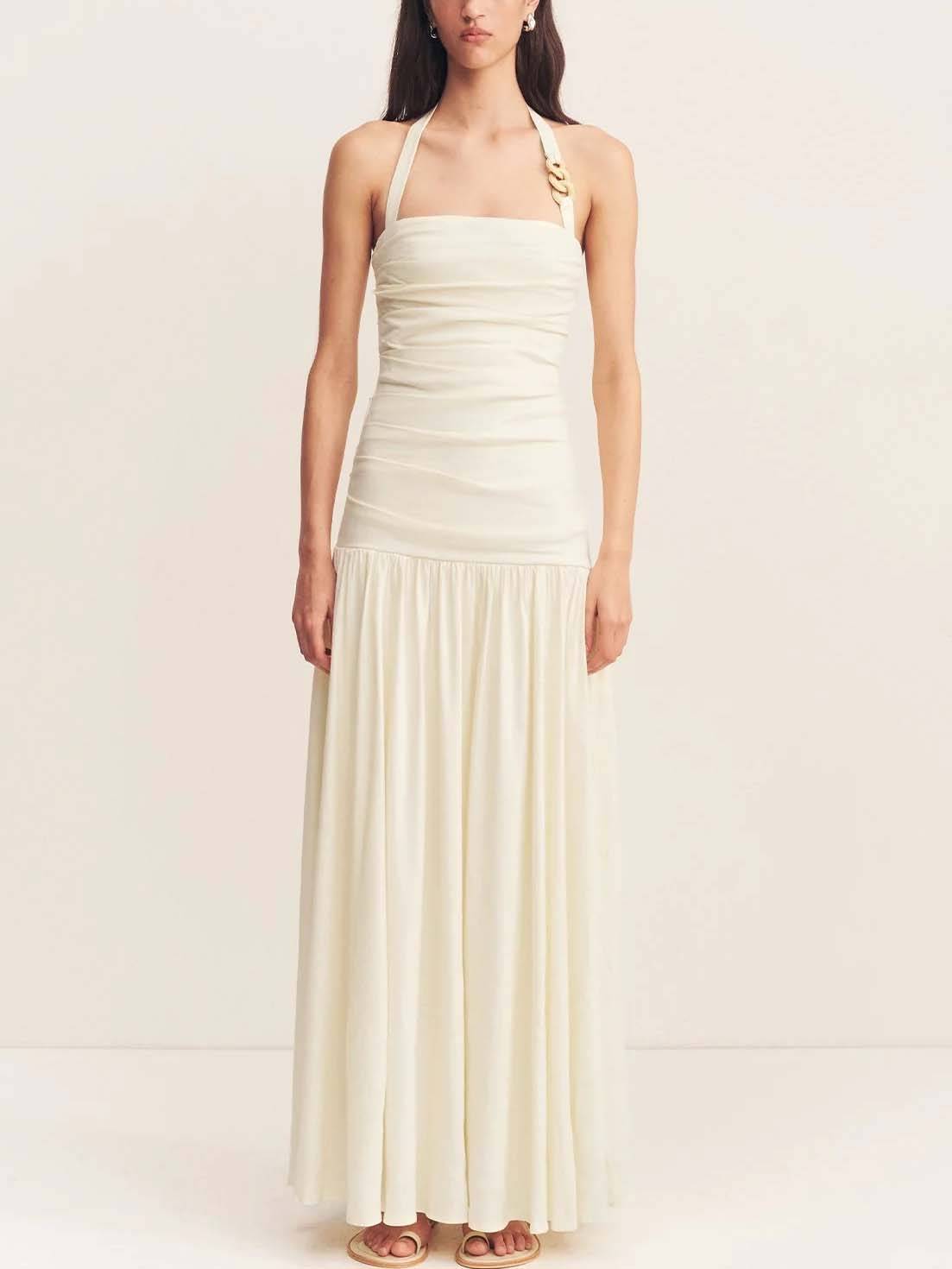 Halter neck Slim Fit Maxi Dress