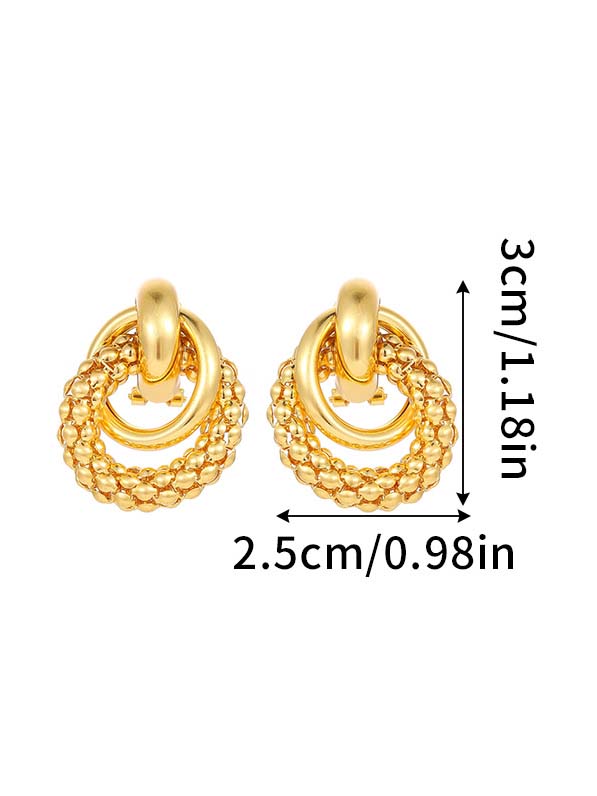 Temperament Hollow Hoop Earrings