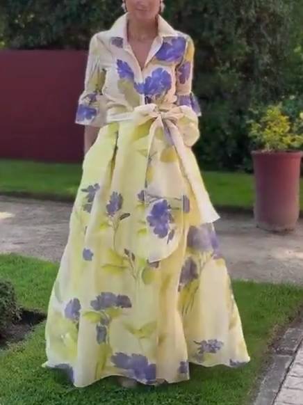 Unique Printed Shirt And Skirt Suit-Shirts