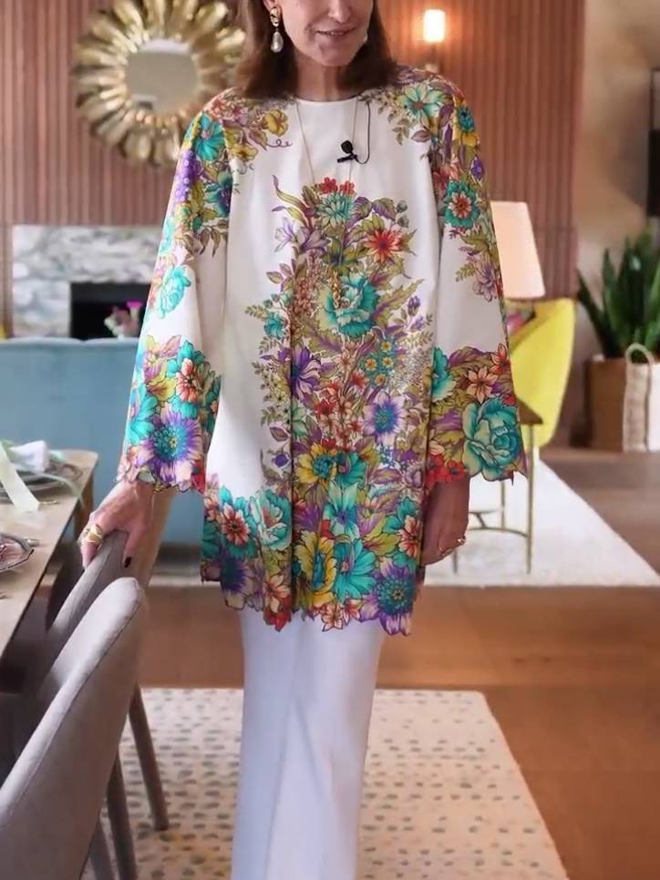 Unique Printed Mini Dress