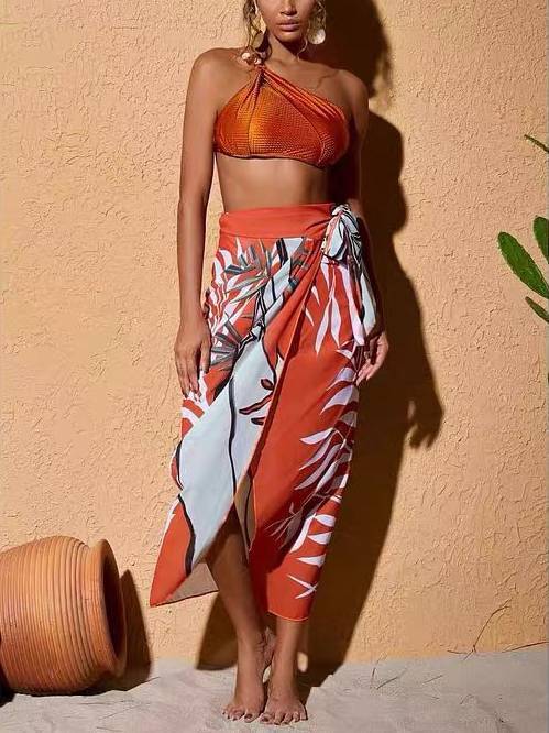Printed Bikini Skirt