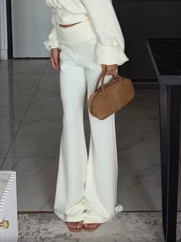 Drapey Flared Trousers