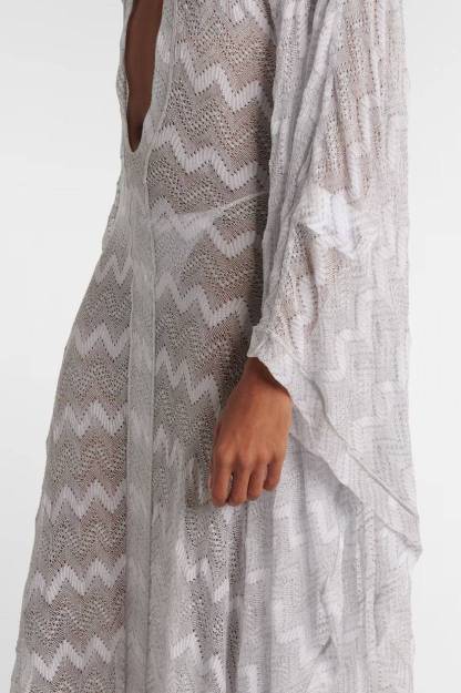 Hollow Design Knit Loose Maxi Dress