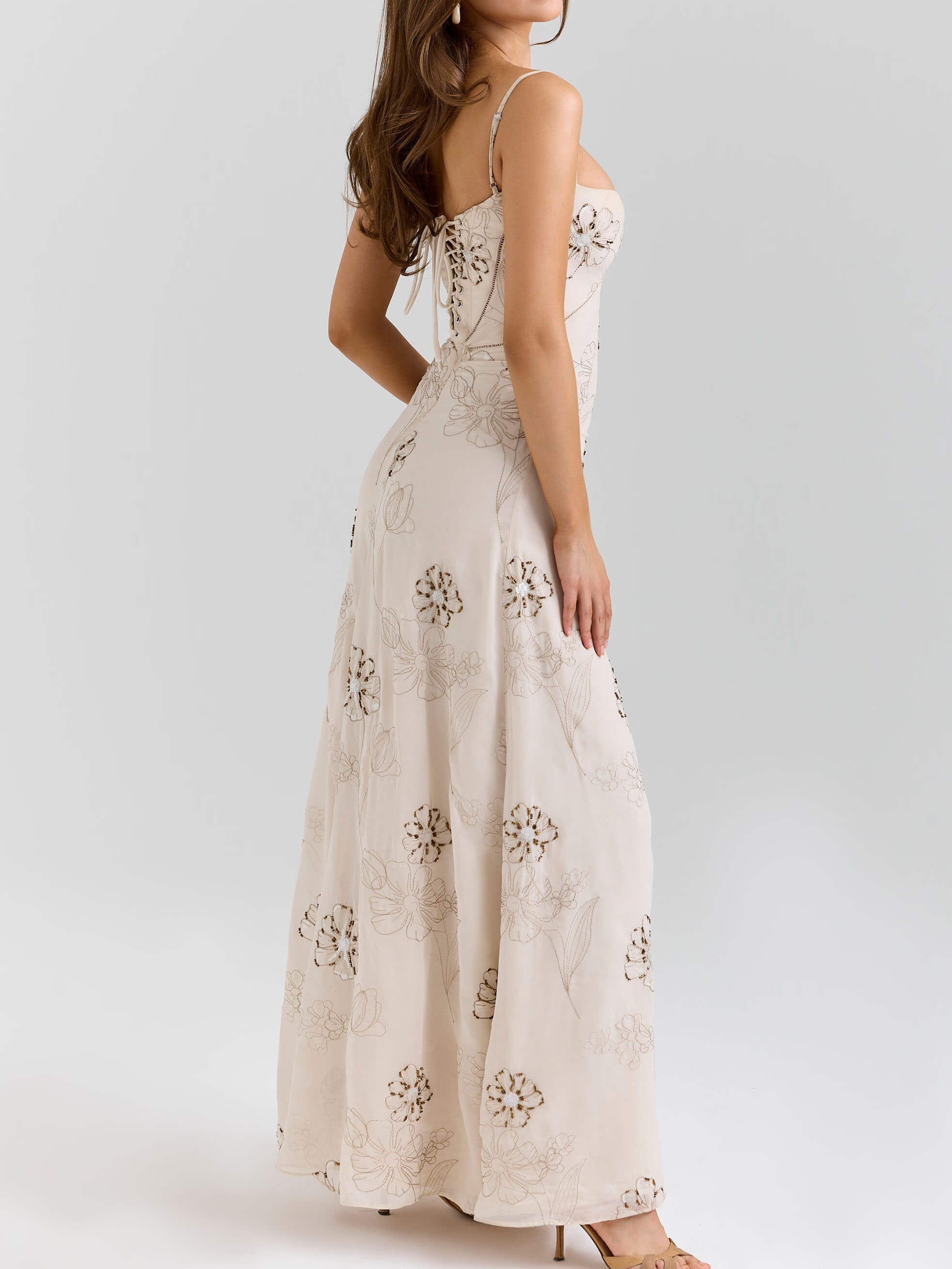 Exquisite Floral Slip Dress