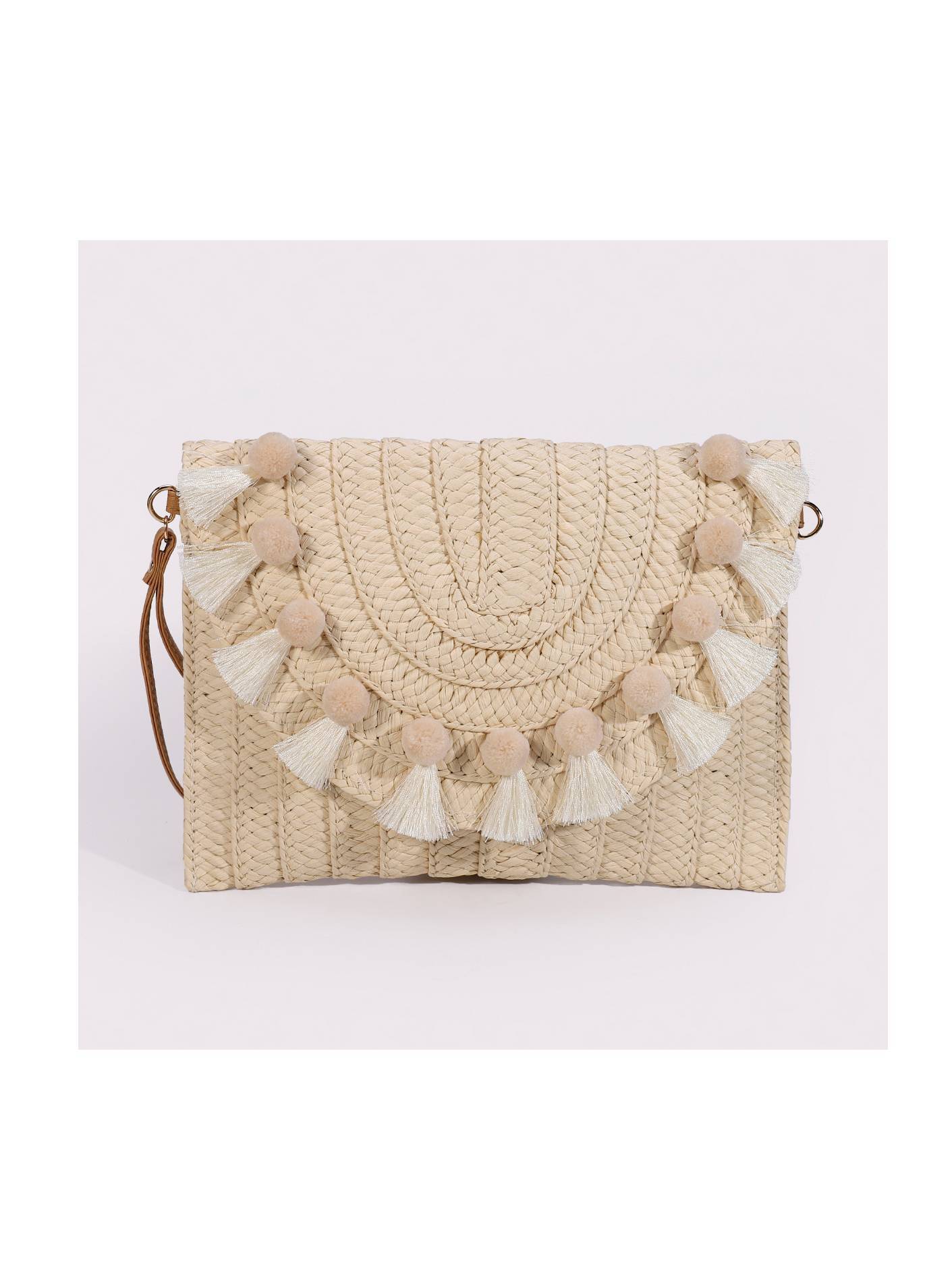 Bohemian Tassel Straw Bag