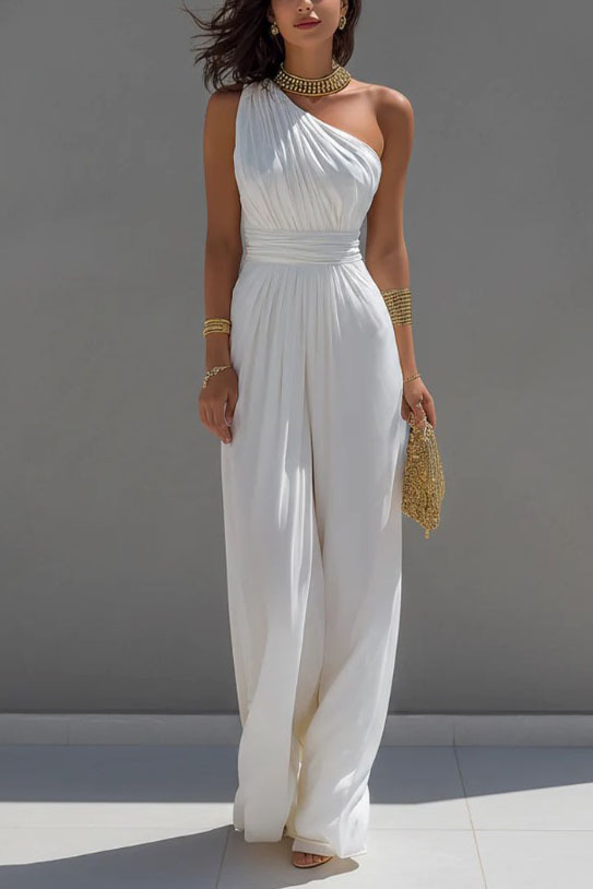 Minimalist Off-Shoulder Jumpsuit
