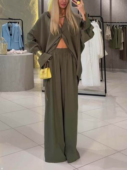 Unique Asymmetric Loose Button-Up Shirt