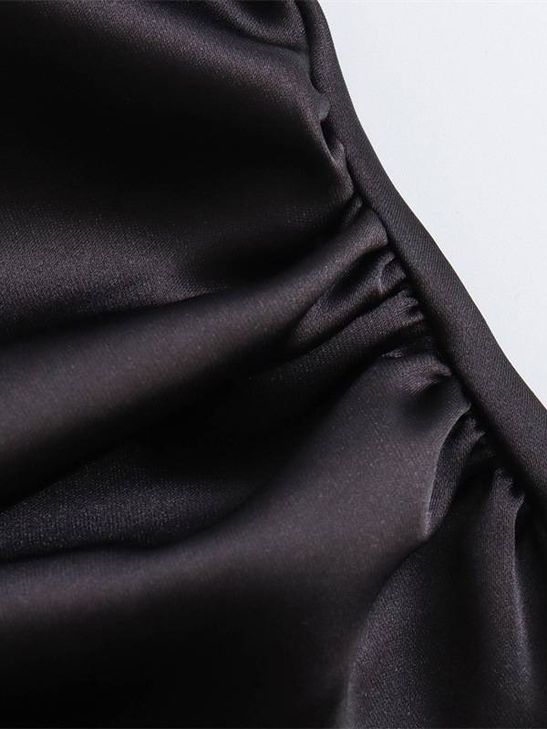 Sleeveless Satin Maxi Dress