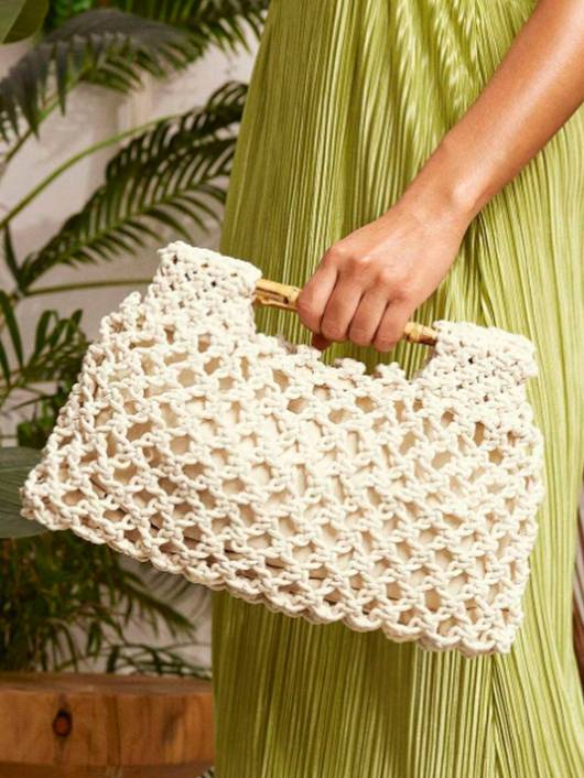 Holiday Style Handmade Woven Bag