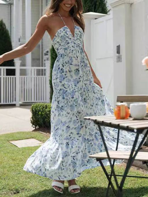 Floral-Print Maxi Dress