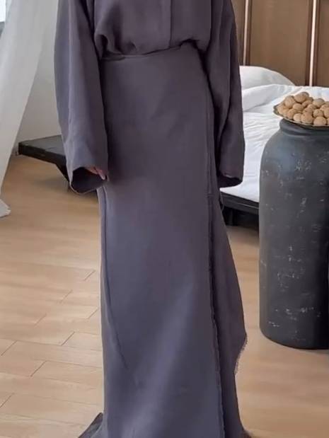 Stand Collar Shirt And Lace-up Skirt Suit