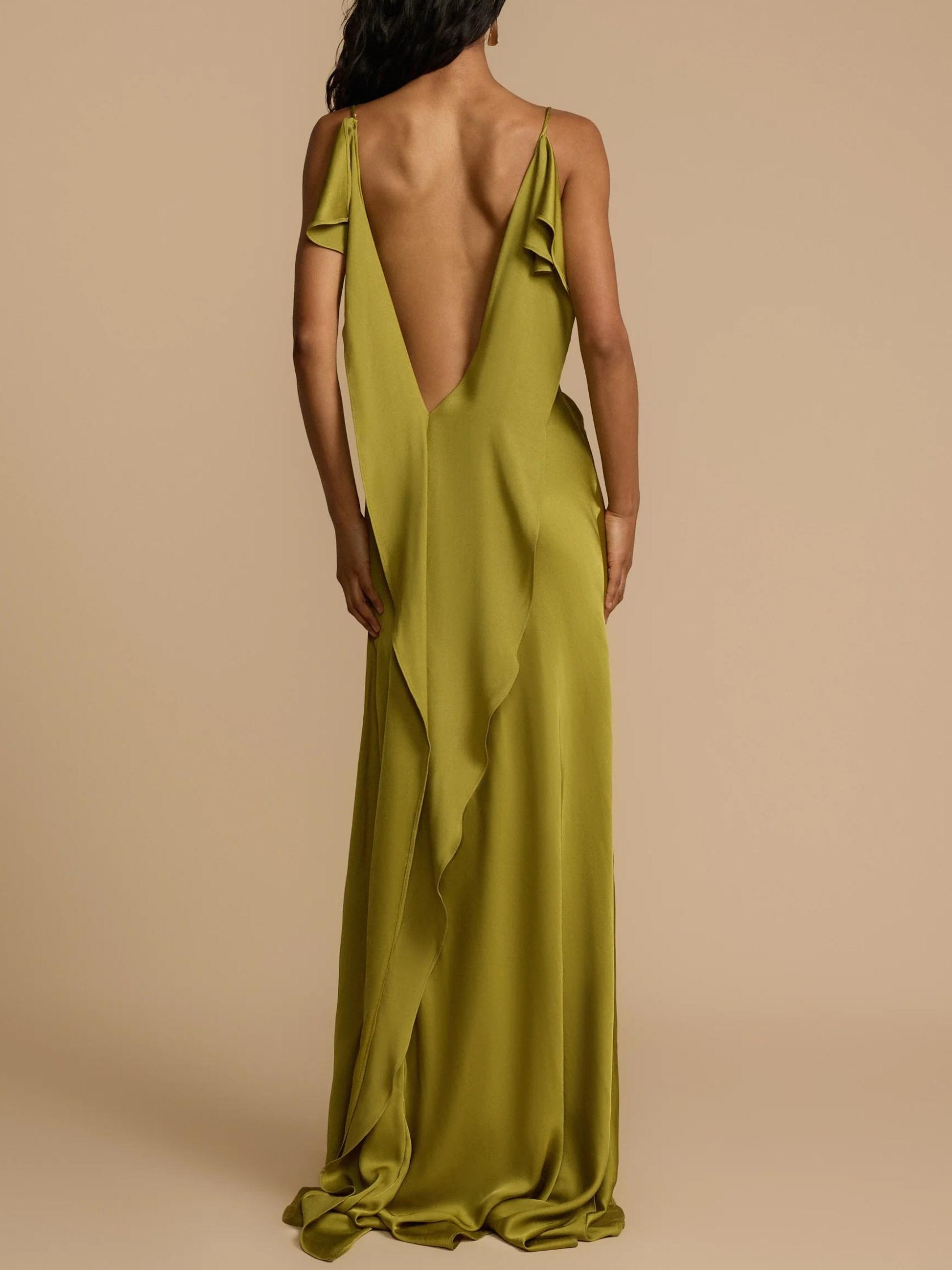 Elegant Front Slit Maxi Dress main image 0