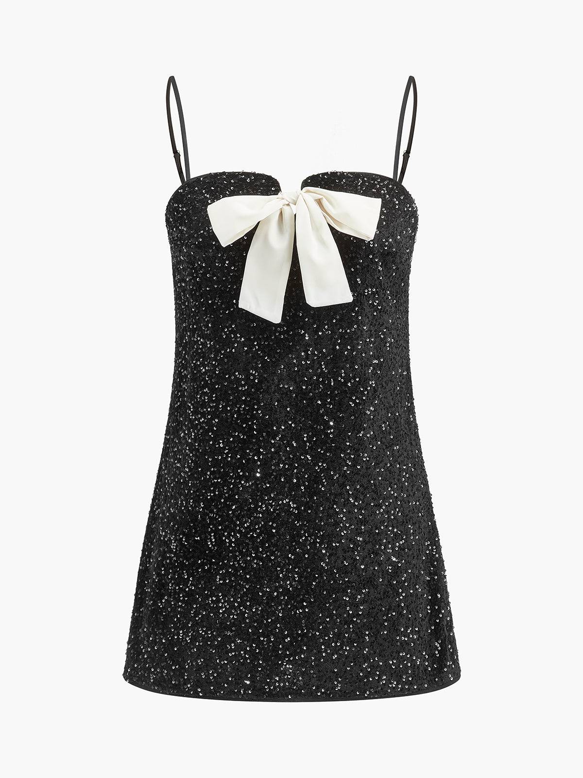 Bow Strap Short Dress