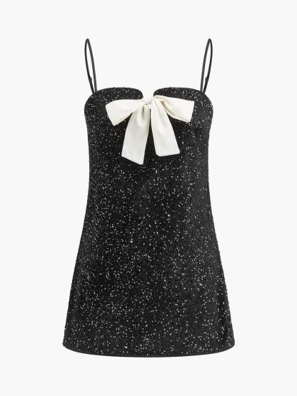Bow Strap Short Dress