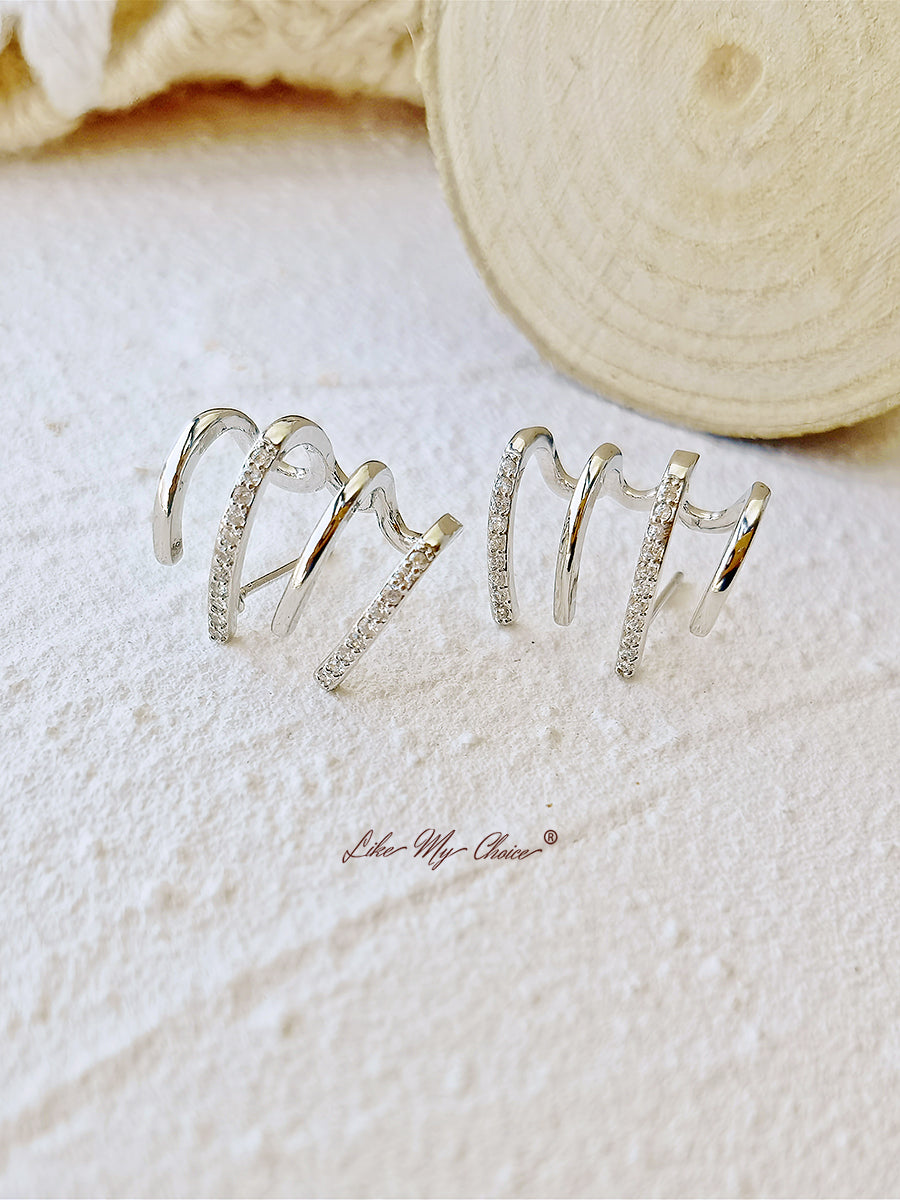 Shiny Crystal Earrings-Likemychoice