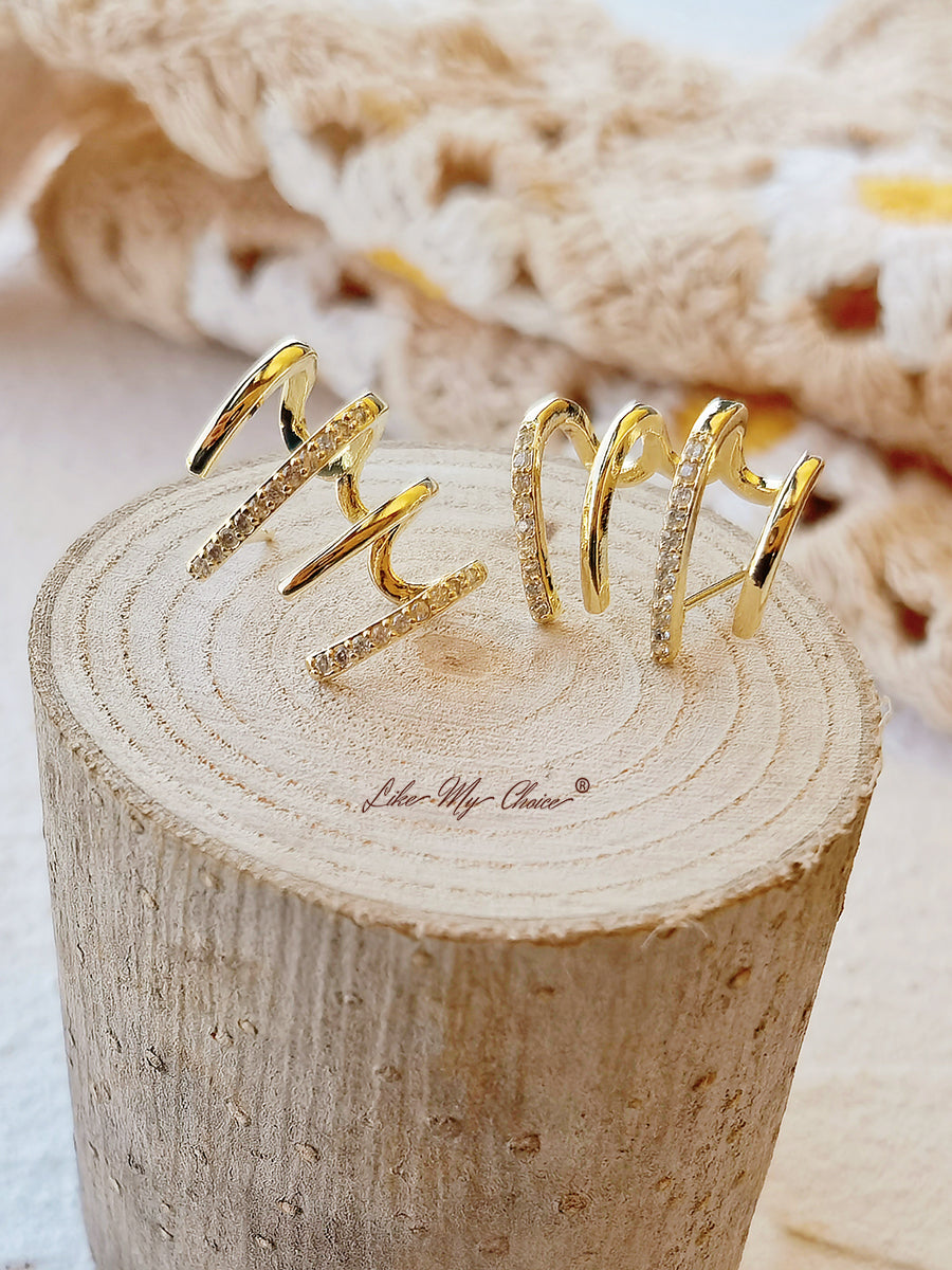 Shiny Crystal Earrings-Likemychoice