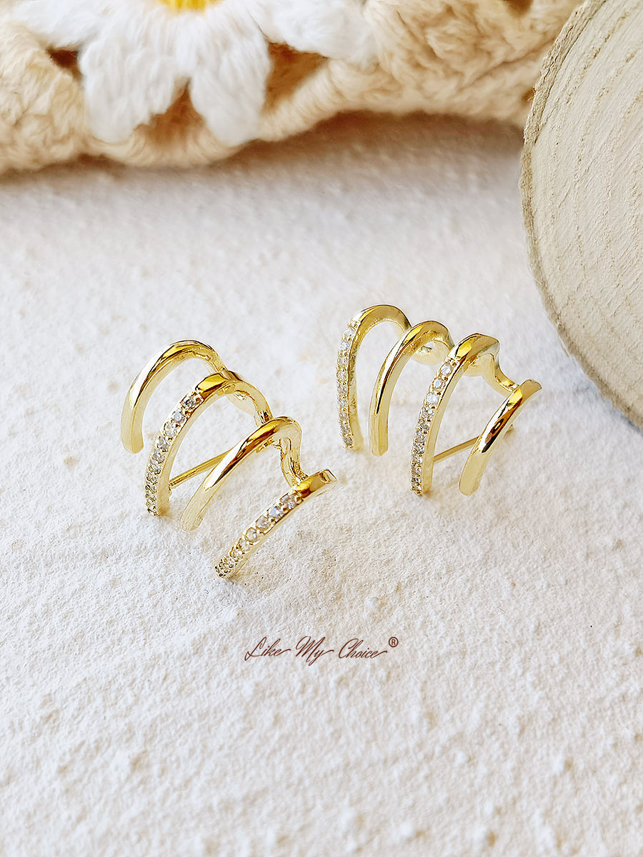 Shiny Crystal Earrings-Likemychoice