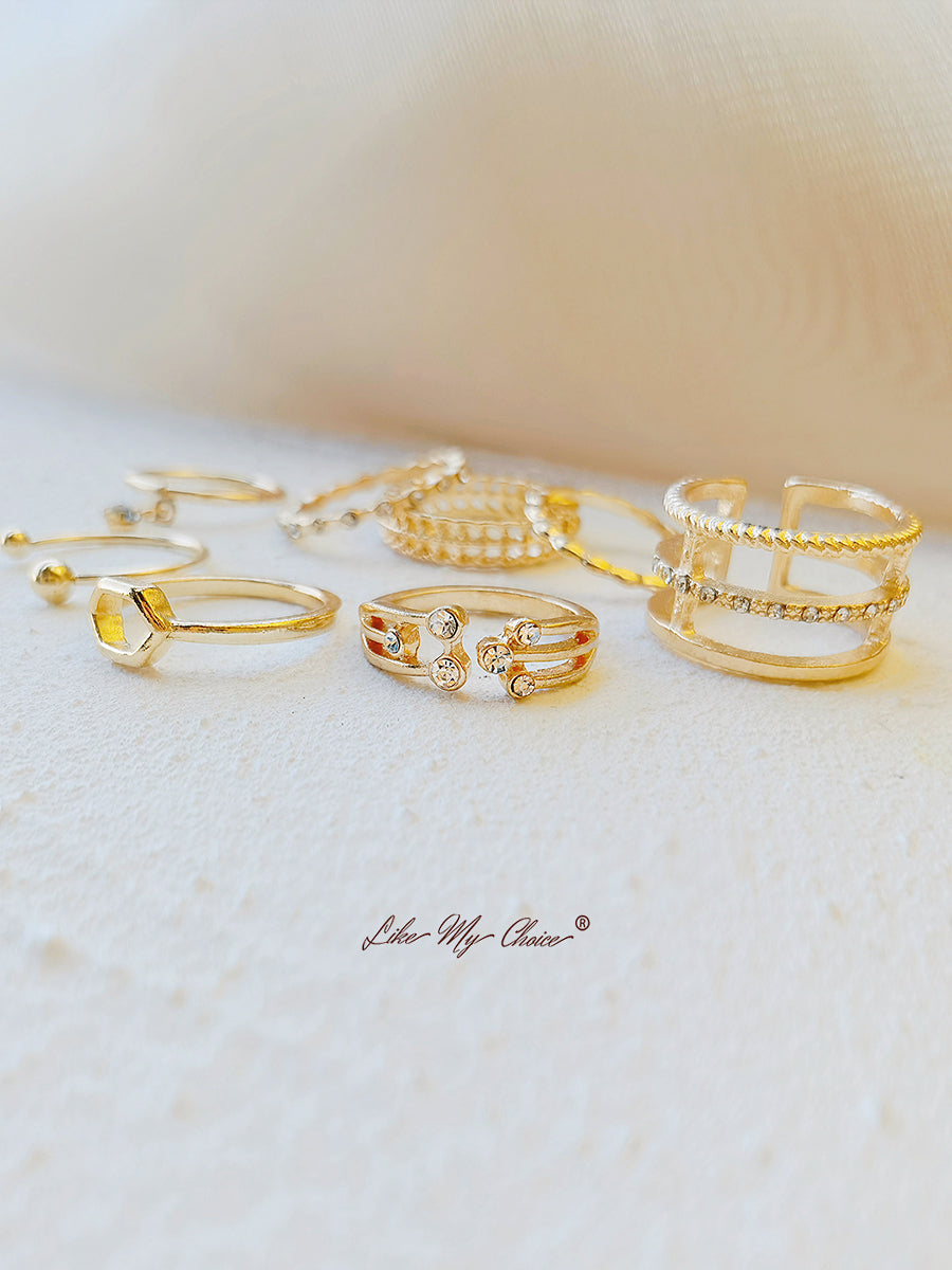 Iris Ring Set 8pcs-Likemychoice
