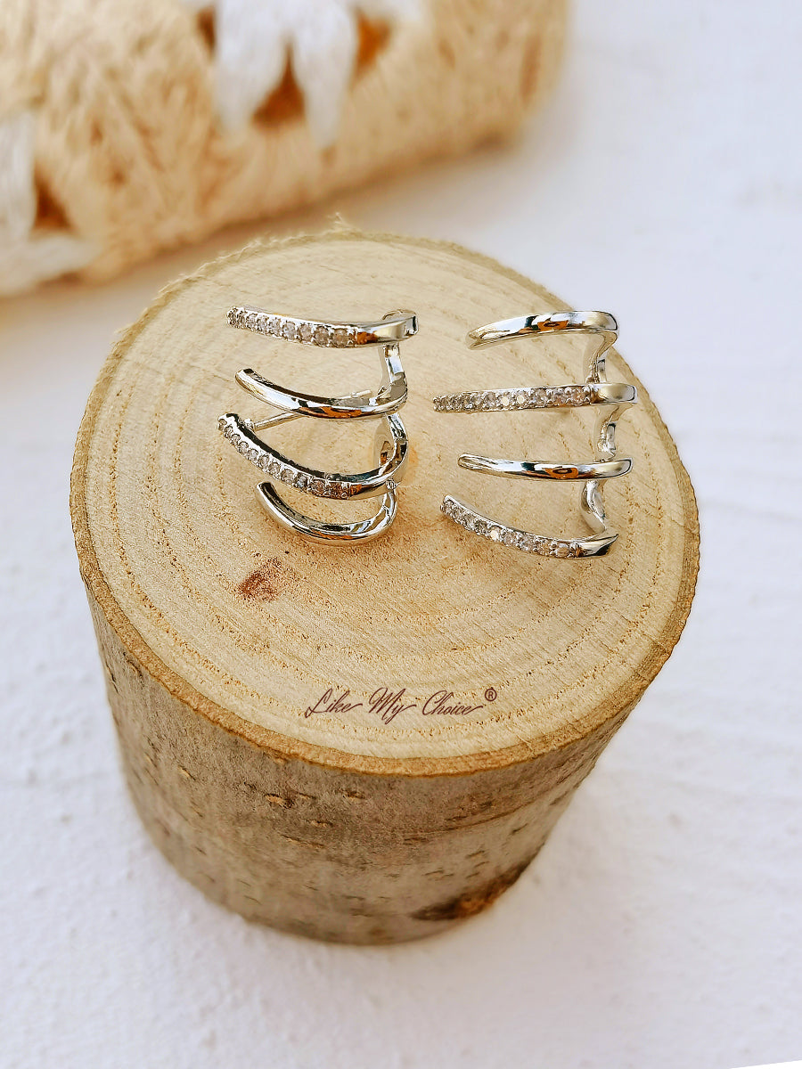 Shiny Crystal Earrings-Likemychoice