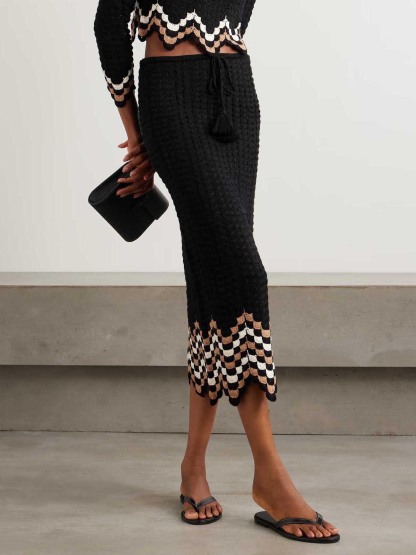 Exquisite Crochet Scalloped Sweater