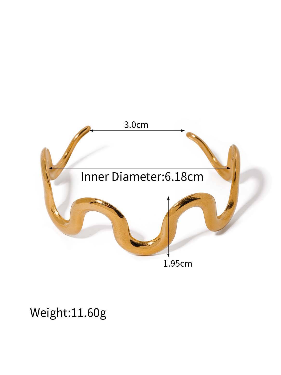 Minimalist Irregular Curve Bracelet