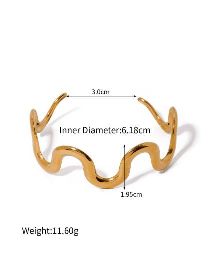 Minimalist Irregular Curve Bracelet
