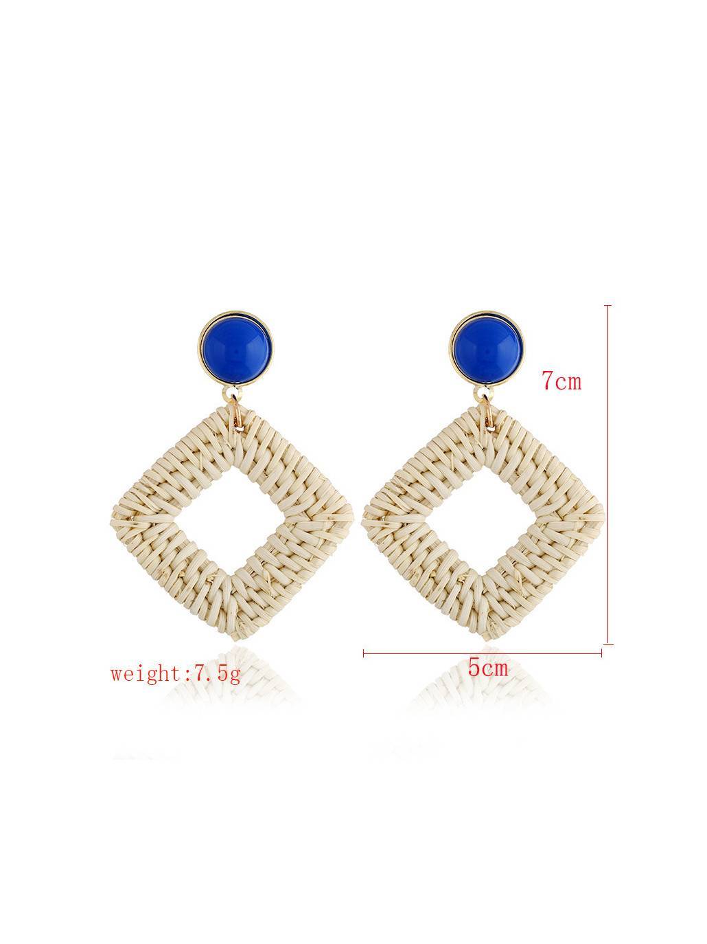 Bohemian Straw Earrings